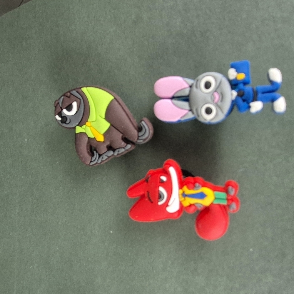 Disney Zootopia Set O 3 Croc Charms